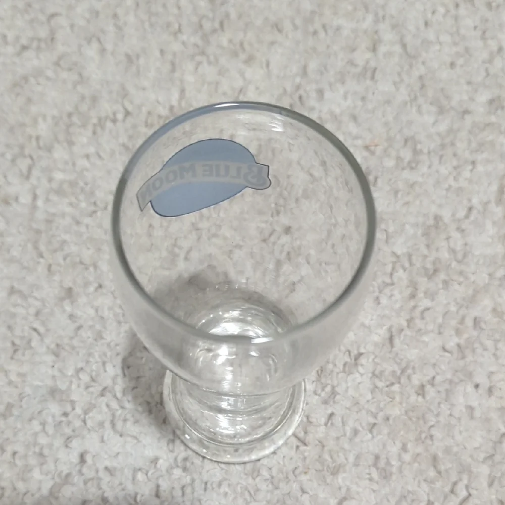Blue Moon Pilsner Glass with Blue Logo
